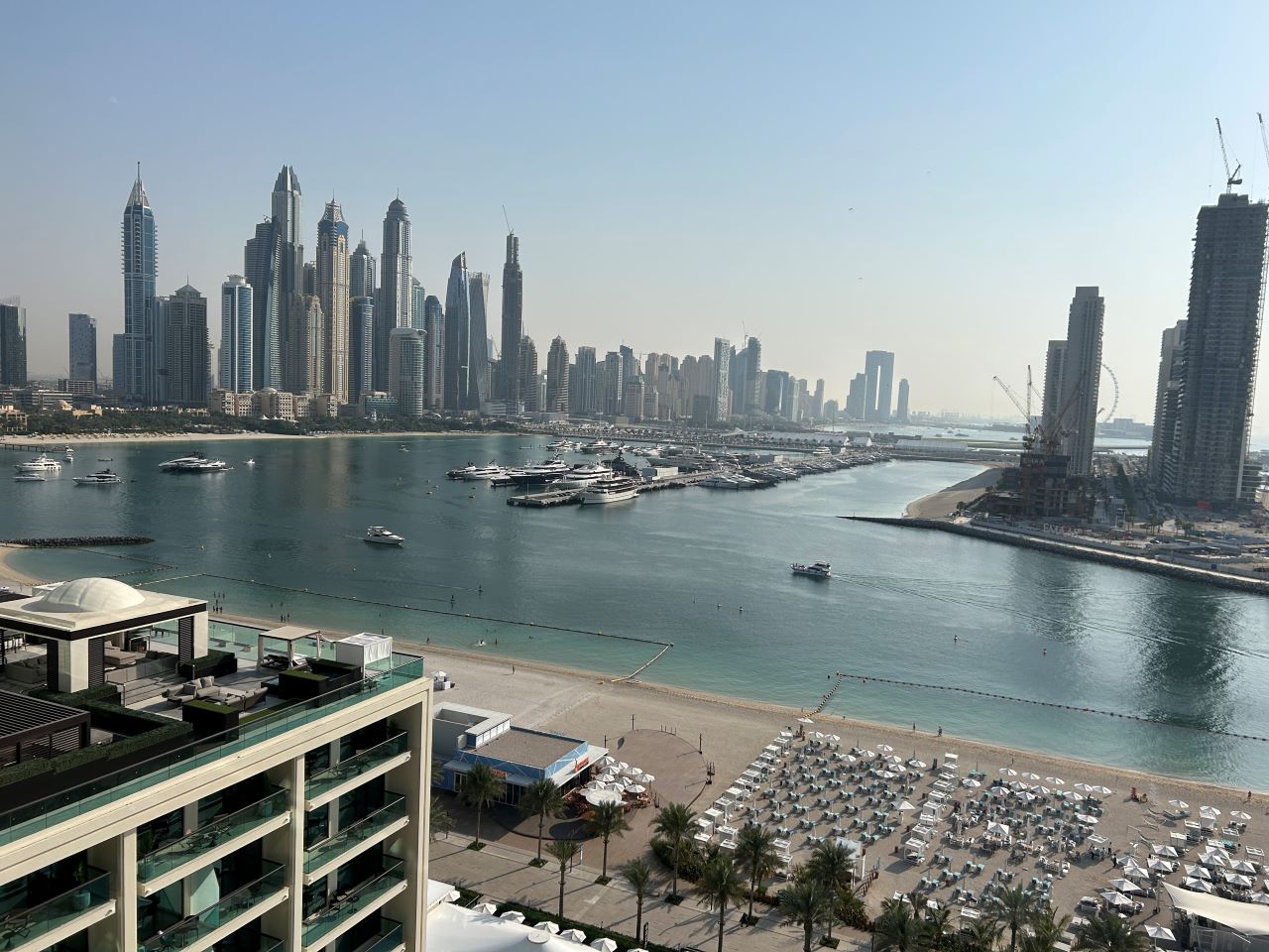View from Hilton Palm Dubai