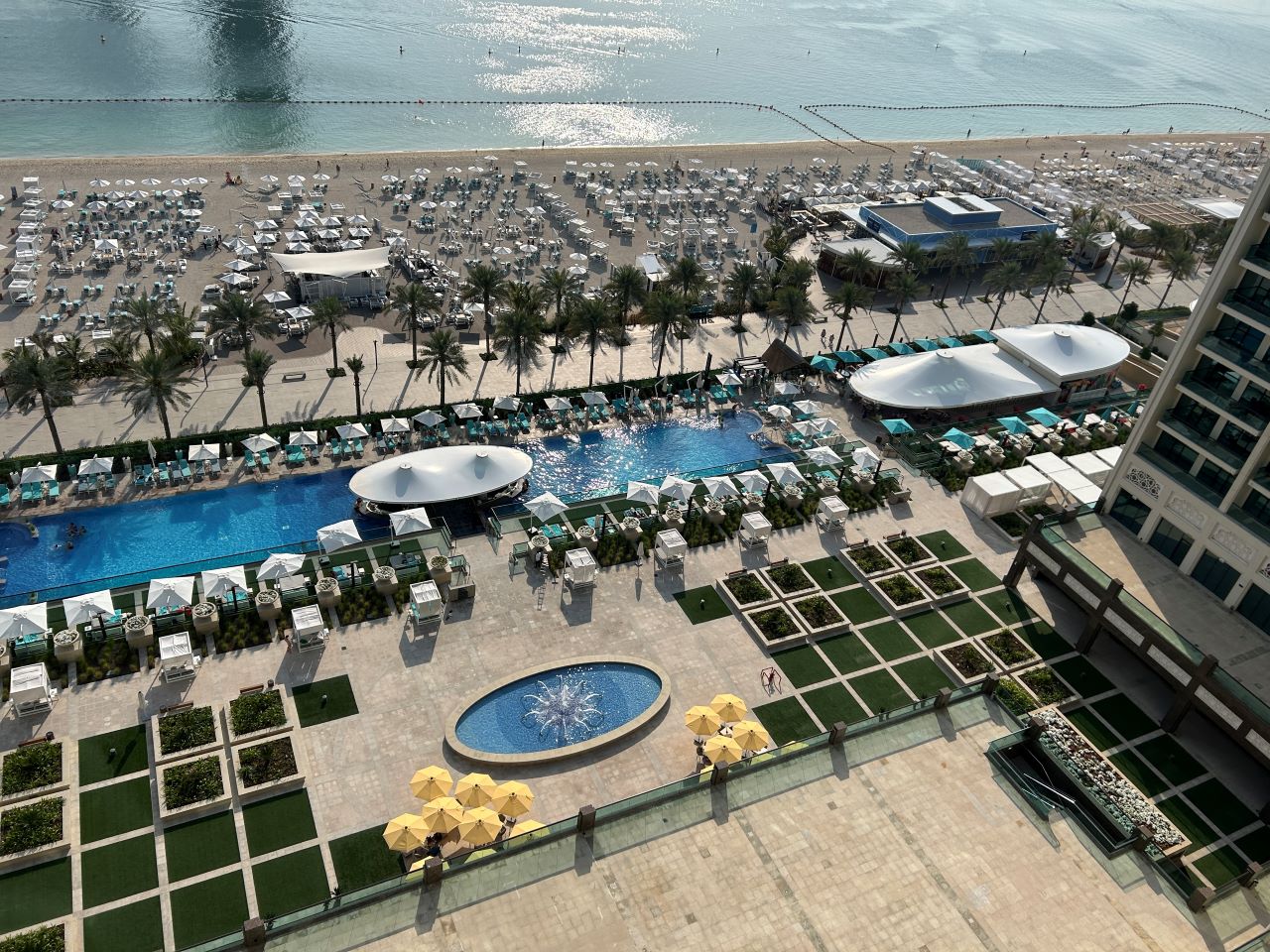 View outside of Hilton Palm Dubai