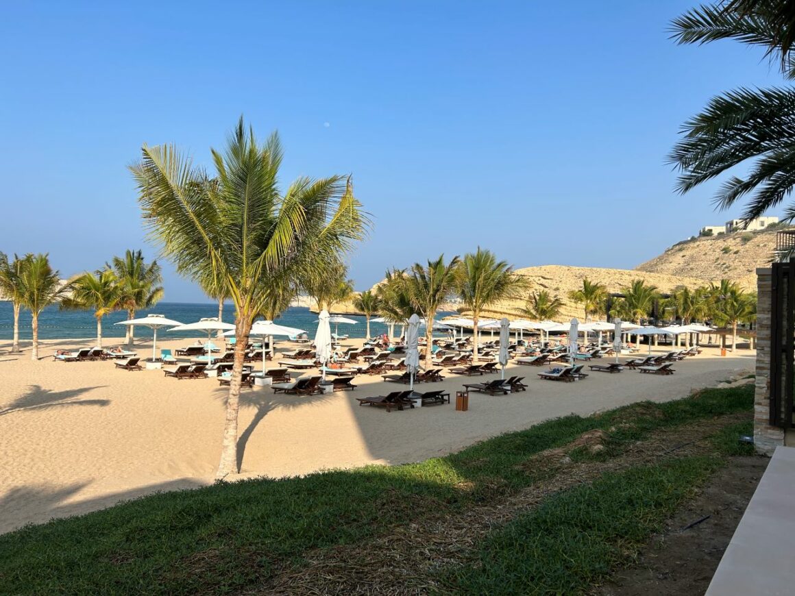 Beach outside of Jumeirah Muscat Bay