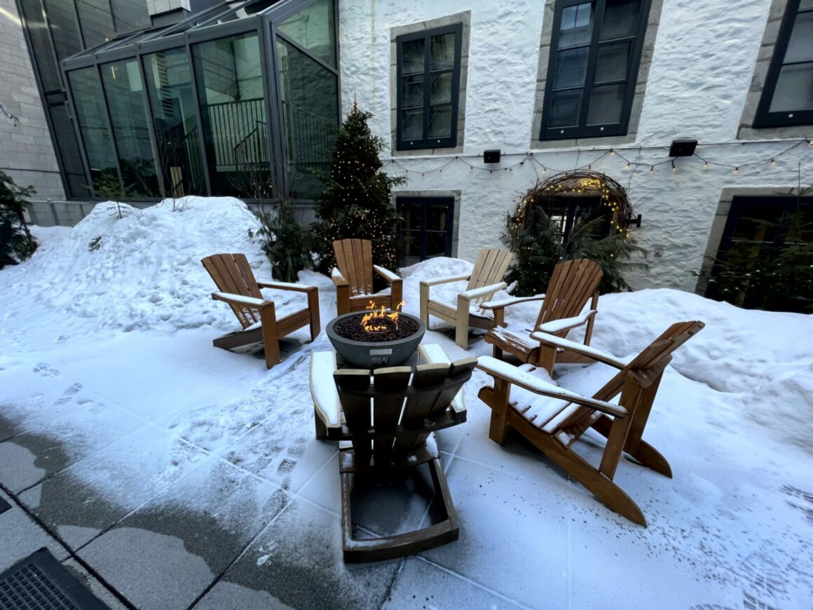 Beautiful looking firepit at Hotel William Gray 