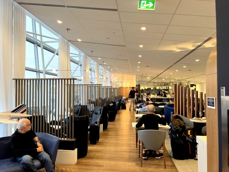 Main Part of Air France's new lounge at Montreal Airport 