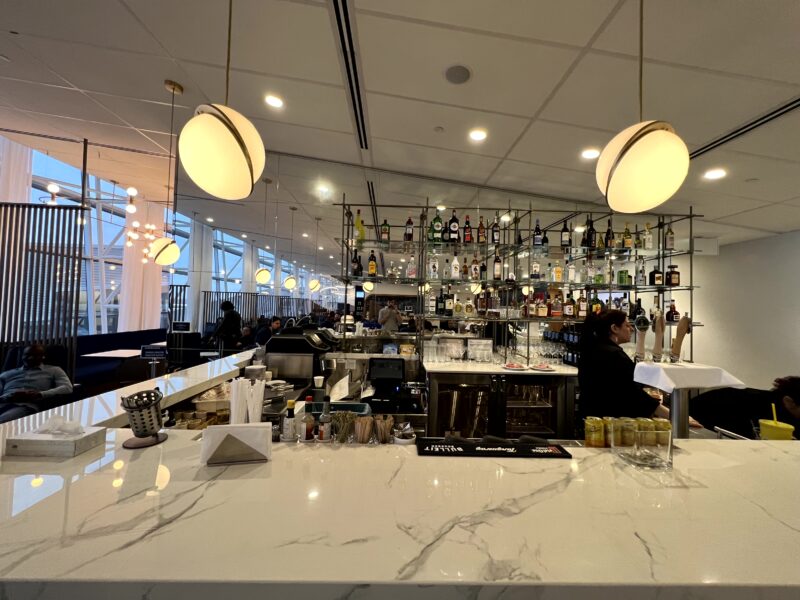 Bar Area at Air France's new lounge at Montreal Airport 