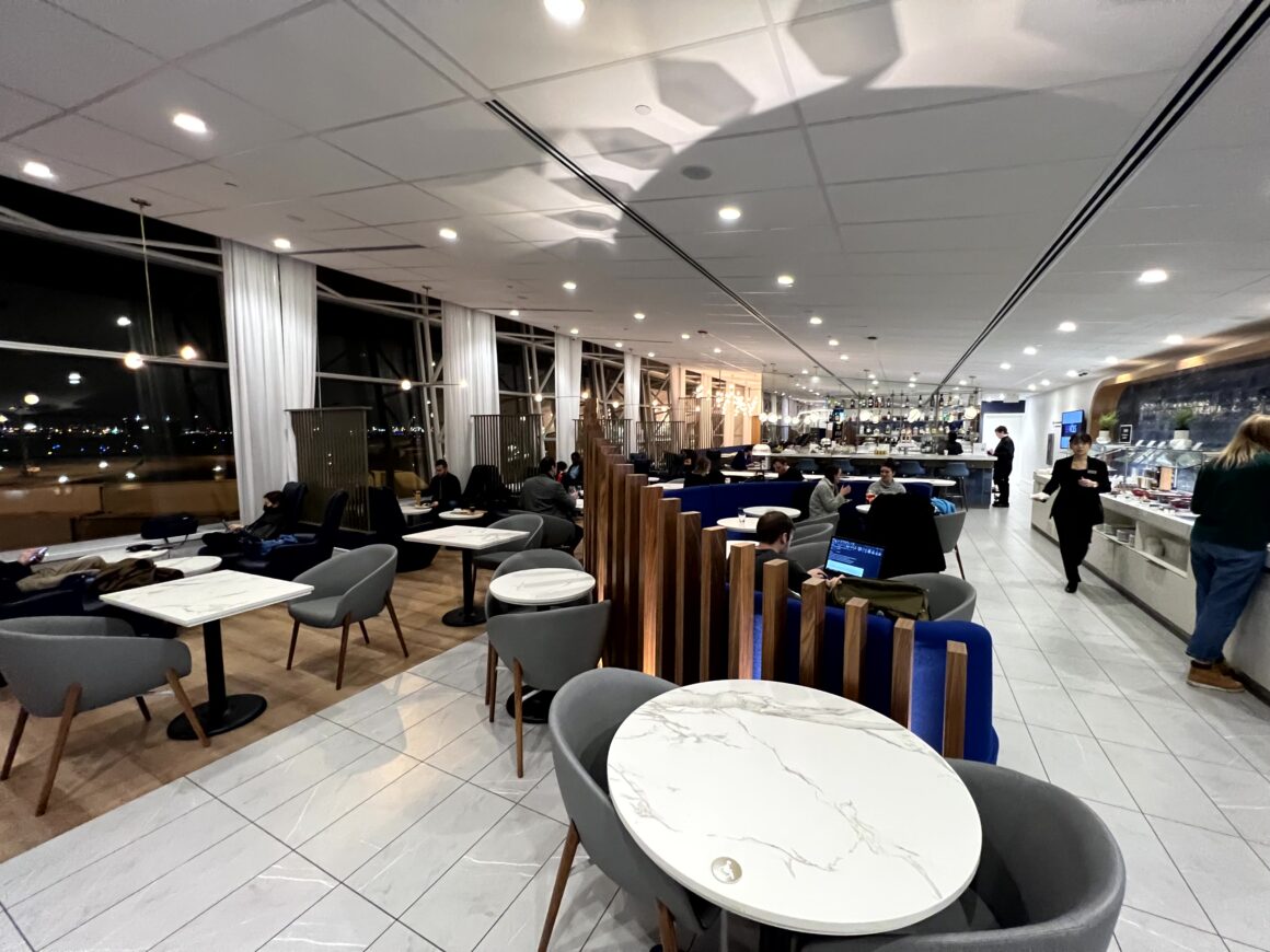 Dining Area Air France's new lounge at Montreal Airport