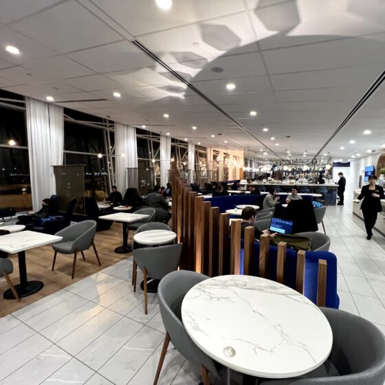 Dining Area Air France's new lounge at Montreal Airport