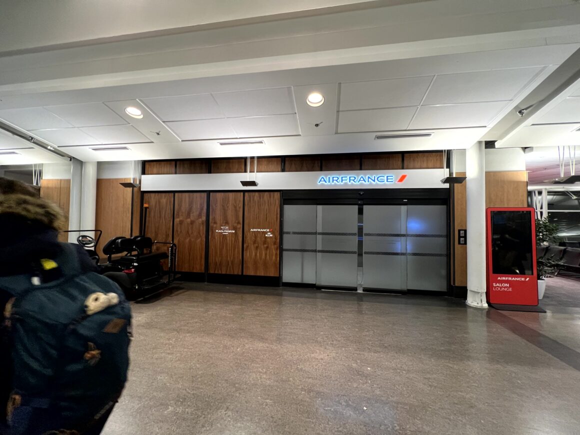 Air France's new lounge at Montreal Airport reception