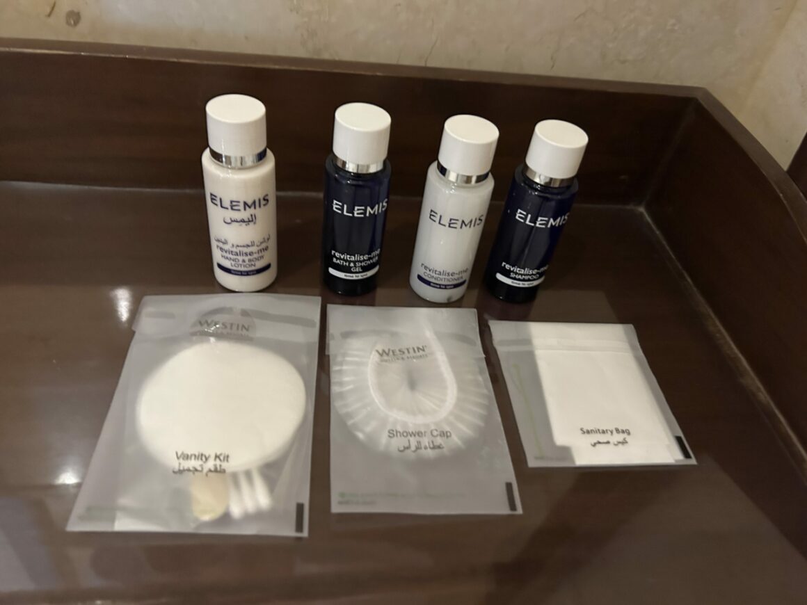 Toiletries at Westin Mina Seyahi Beach Resort 