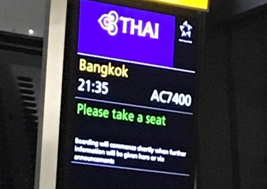 thai airways boarding