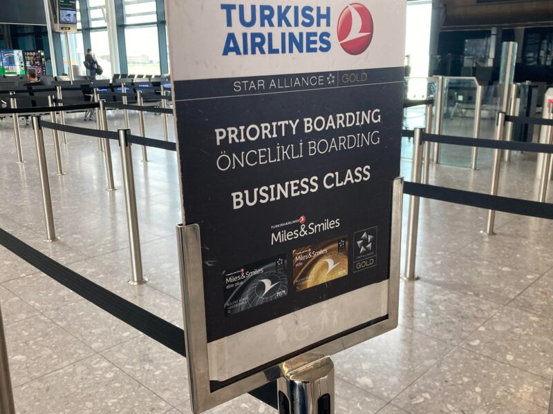 Turkish airlines priority boarding