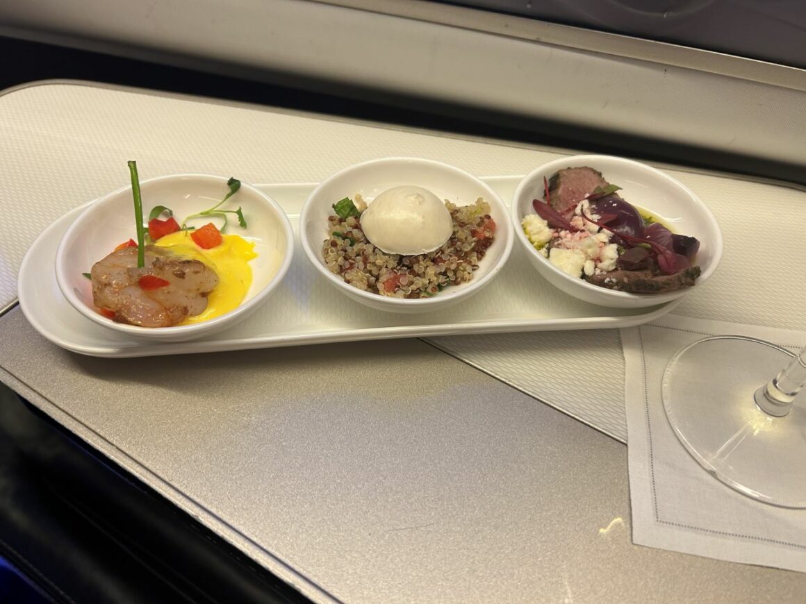 British Airways First Class Appetizers