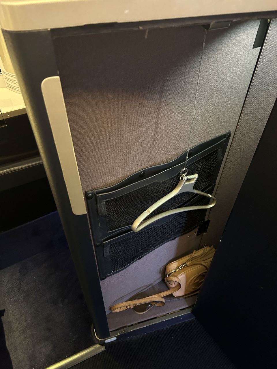 British Airways First Class Backseat