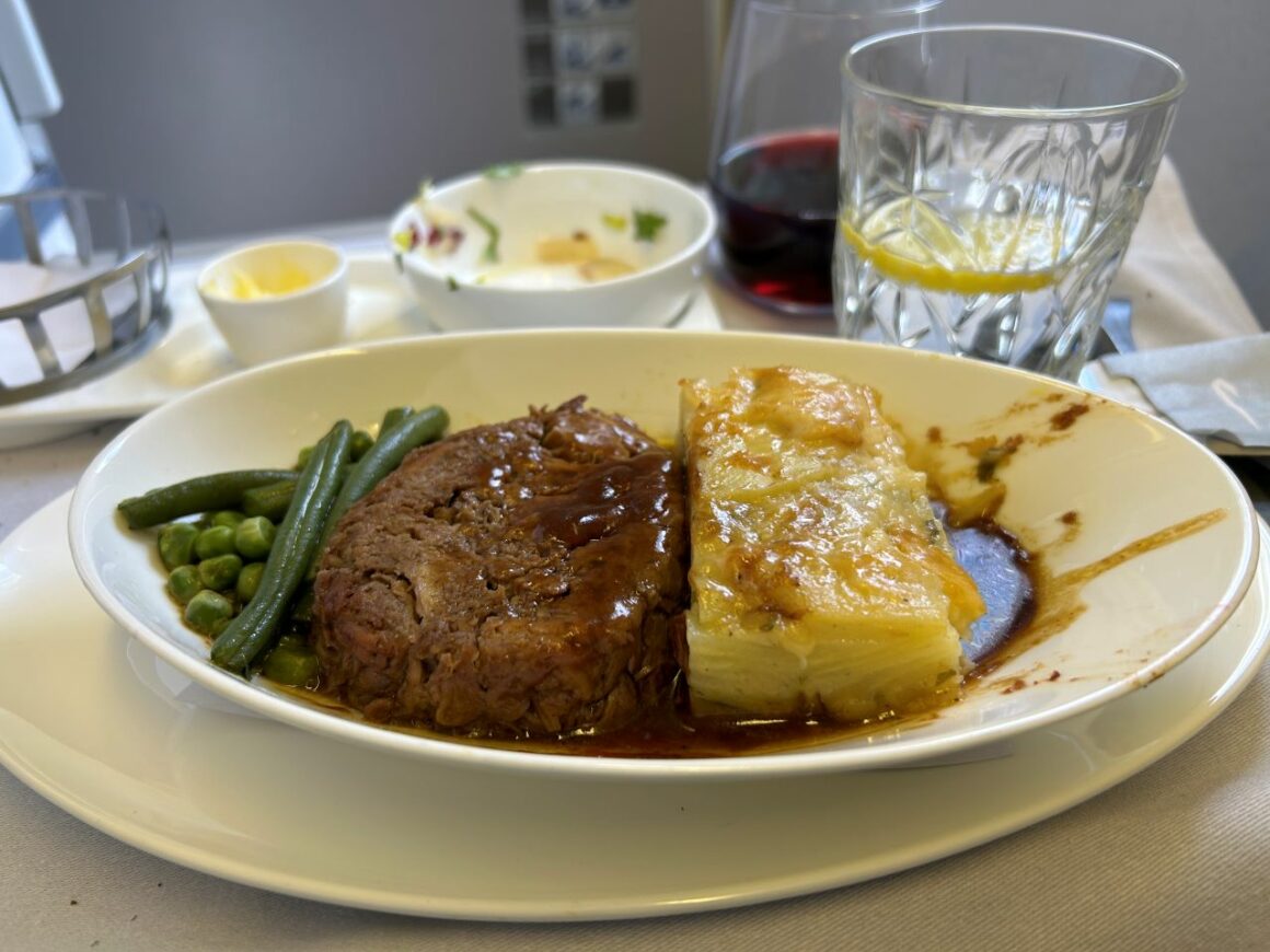 British Airways Old Club World Beef