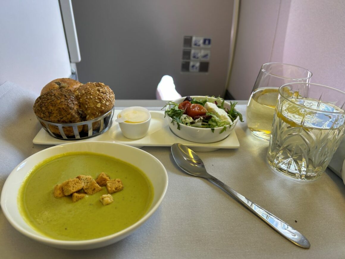 British Airways Old Club World Salad and Soup