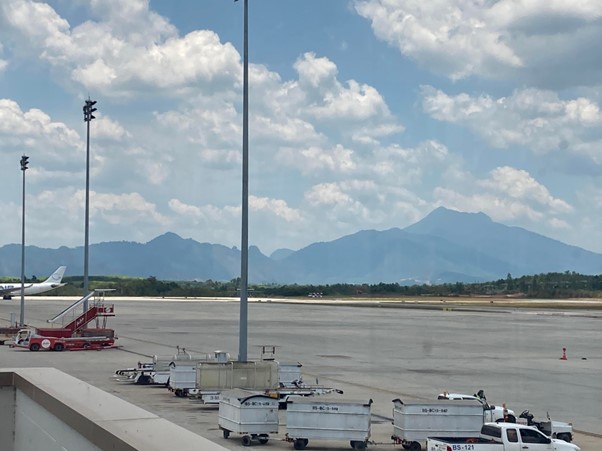 Krabi province, Thailand mountains, Krabi Airport, Scoot