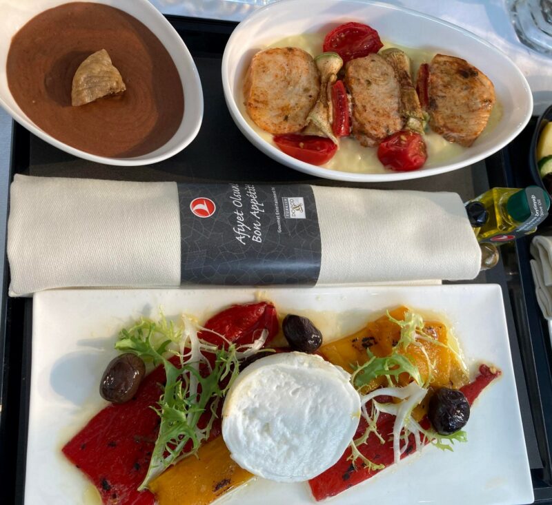 turkish airlines business class domestic menu