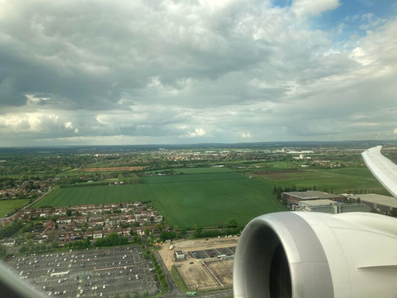 takeoff from London Heathrow