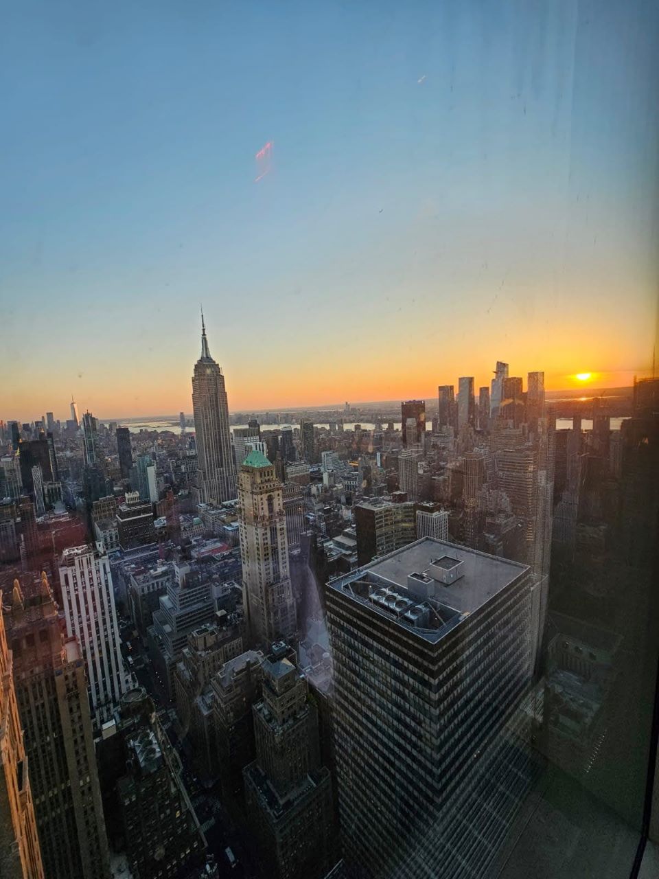 Window view at Centurion lounge NYC