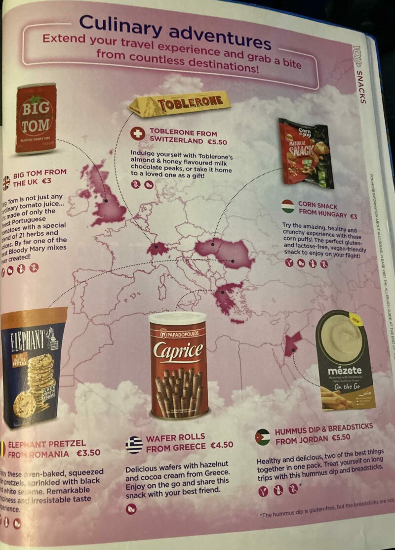 food from around Europe, Wizz Air