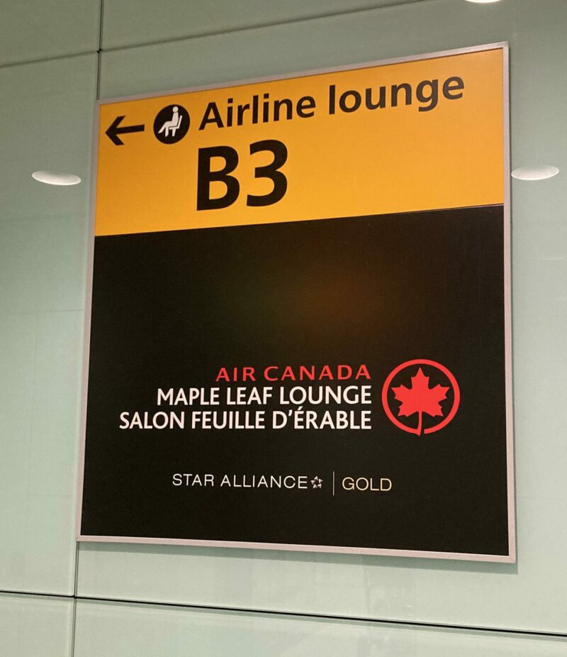 B3 Heathrow terminal 2, Air Canada Lounge
