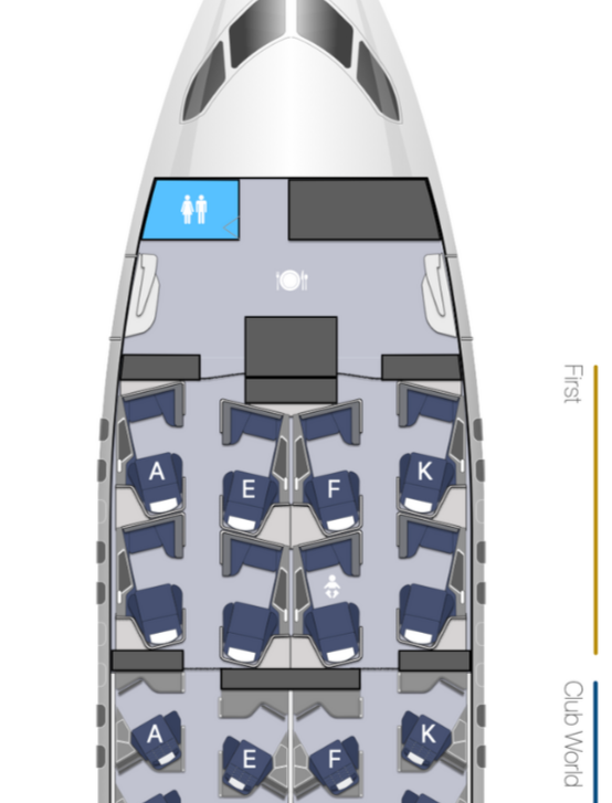  British Airways First Class  Map 