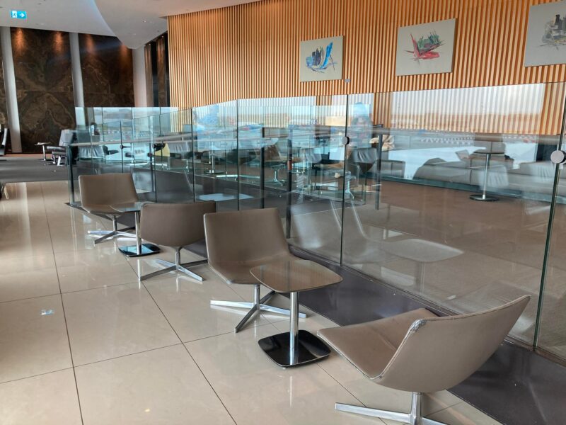 seating at the air canada lounge