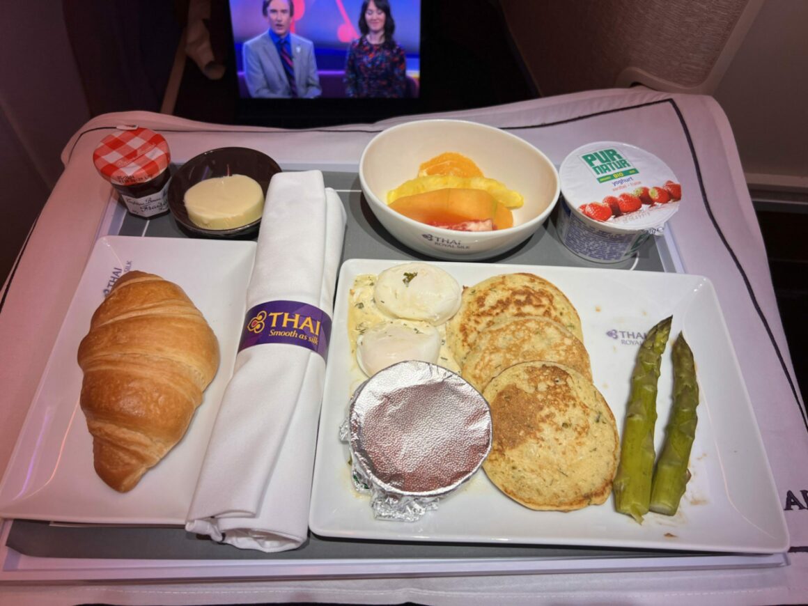 Thai Airways Royal Silk A350 Business Class Meal