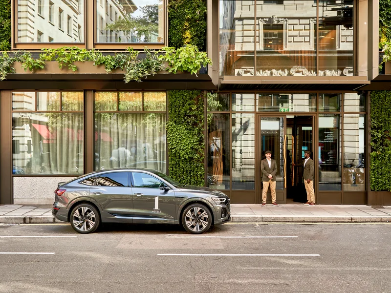 chauffer service, 1hotel London, electric car in London