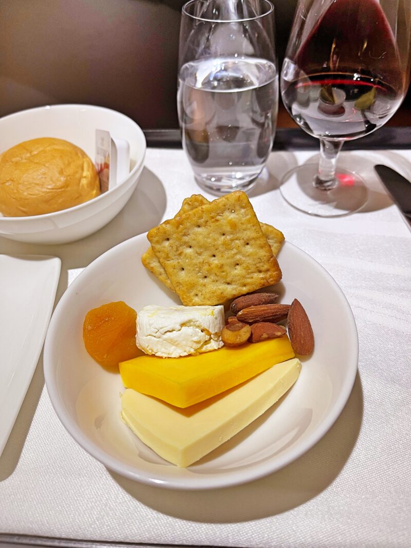 Cheese at Manila to Sydney Flight in Philippine Airlines