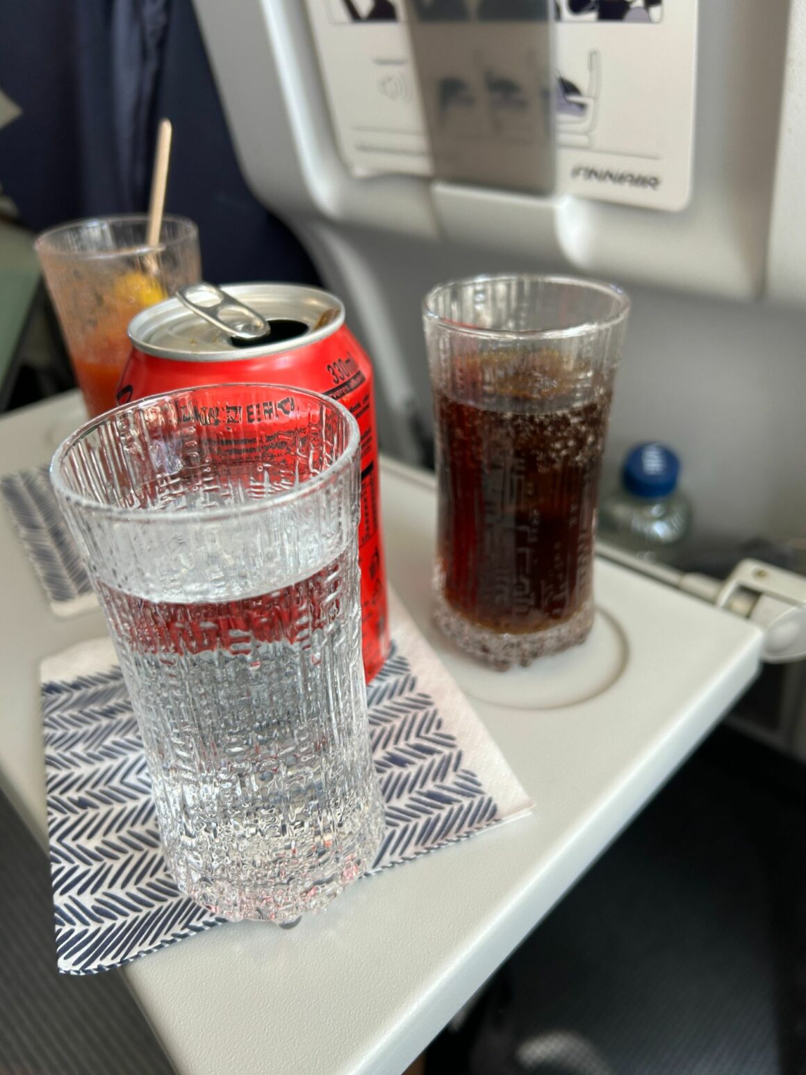 Finnair A330 new business class drinks