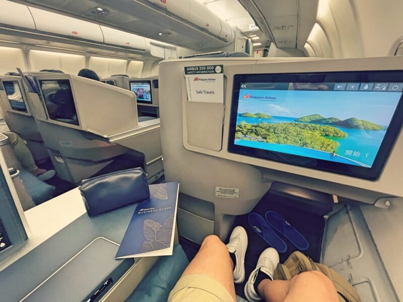 Manila to Sydney Entertainment at Philippine Airlines Business Class Seat