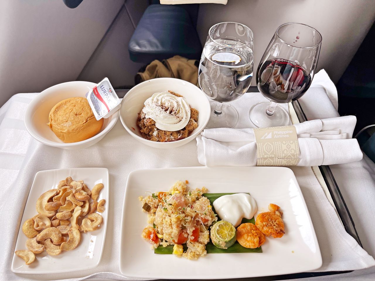 Philippine Airlines Business Class Inflight Meal