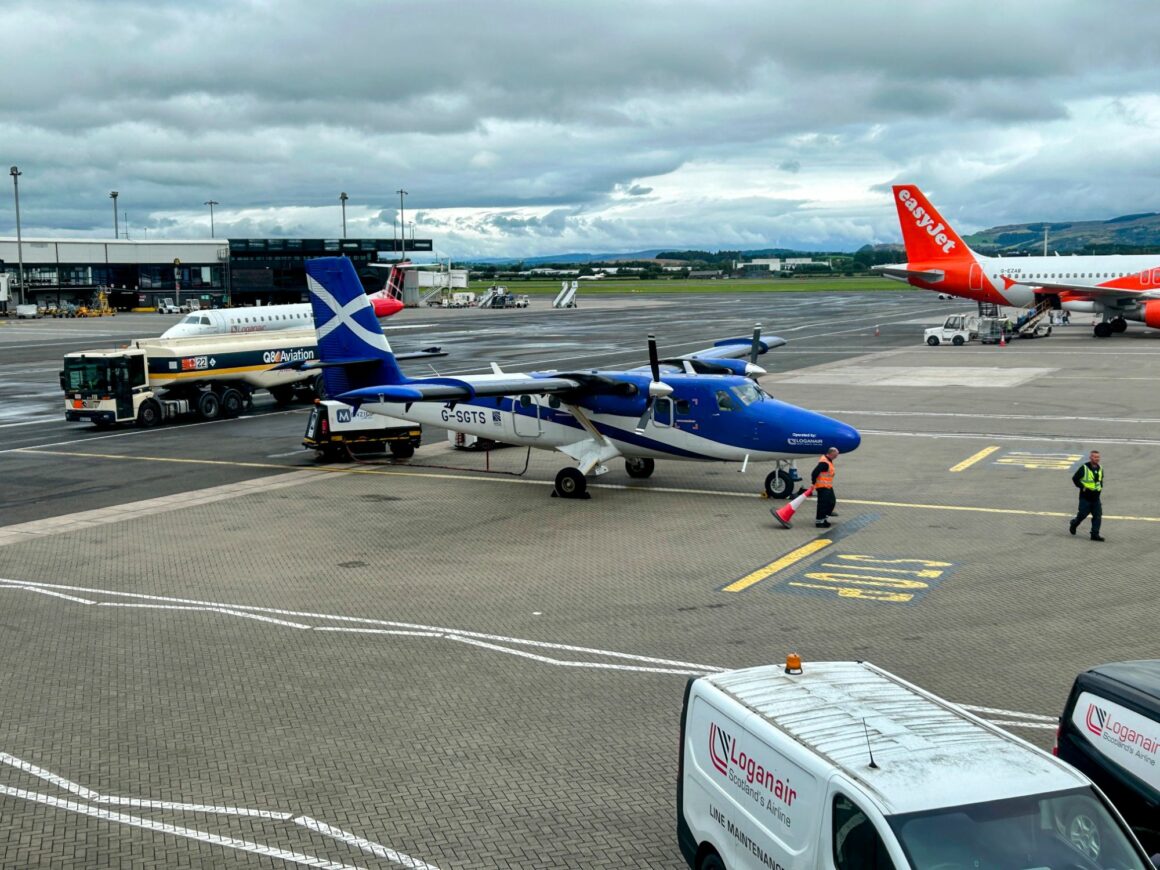 Beach Landing On the ground at Glasgow