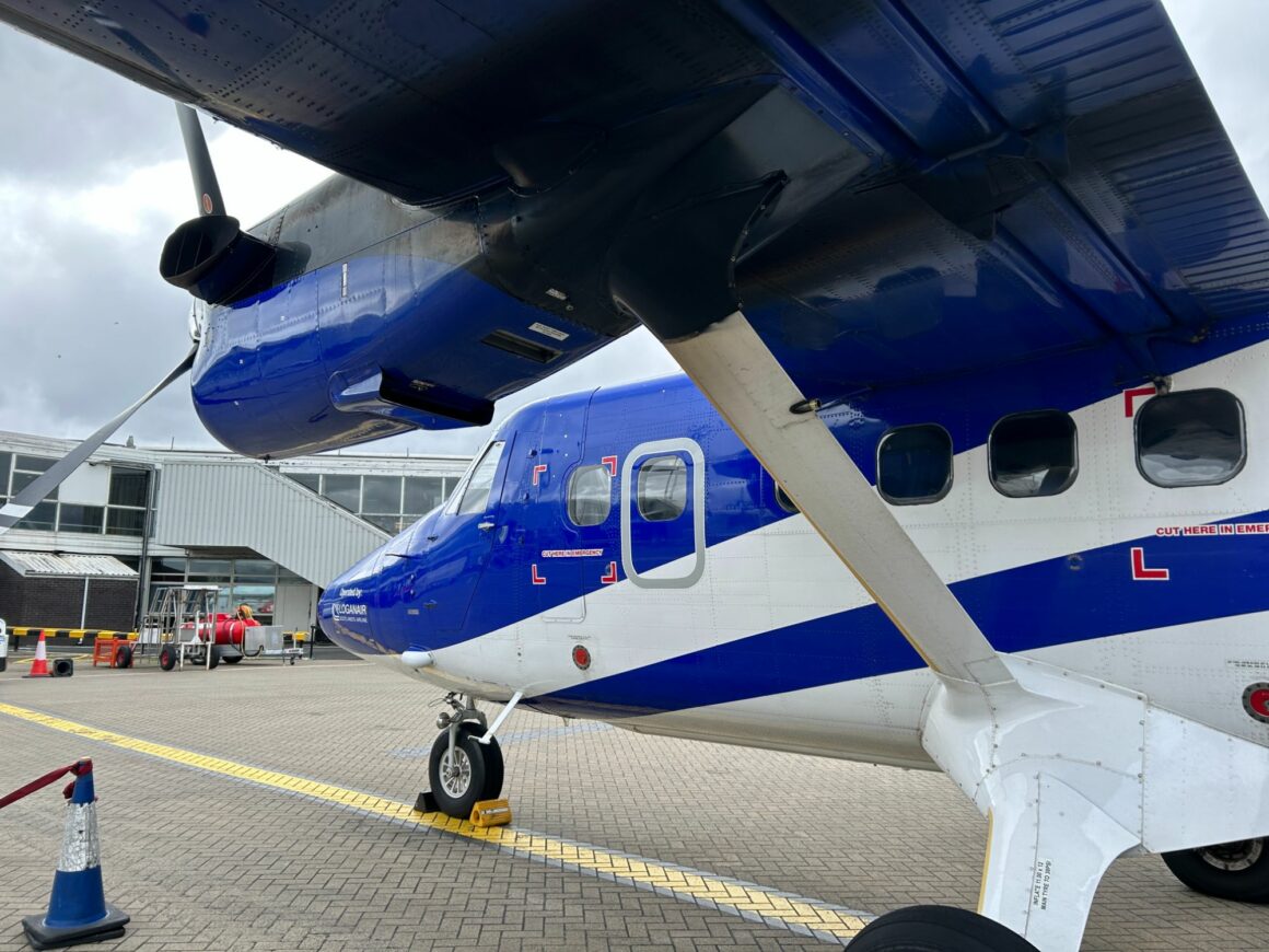 Flight to Glasgow using Beach Landing