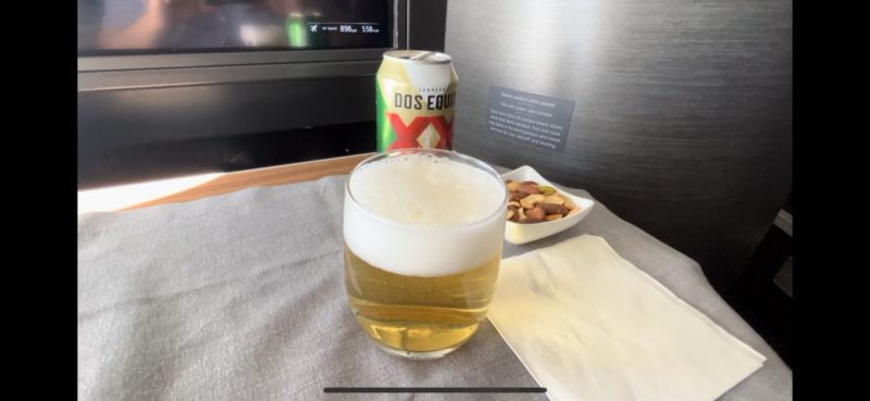 American Airlines 777 Beer