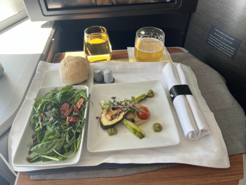 American Airlines 777 Meal