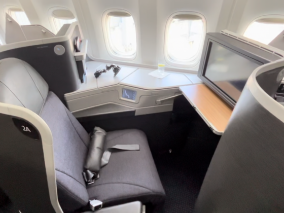 American Airlines 777 Seat