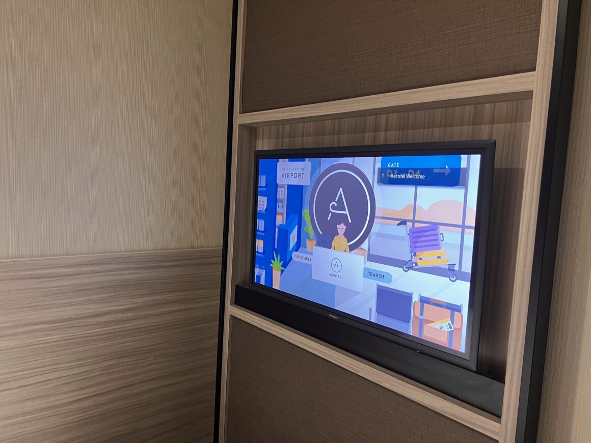 Aerotel at Heathrow Terminal 3 TV
