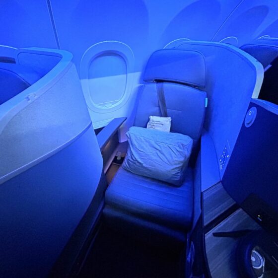 Jet Blue Mint JFK LHR Whole Seat