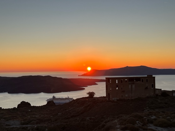 Sunset at Santorini and Mallorca