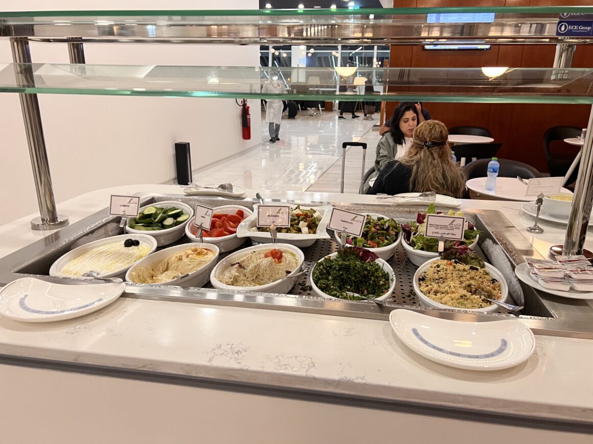 Gulf Air Lounge food