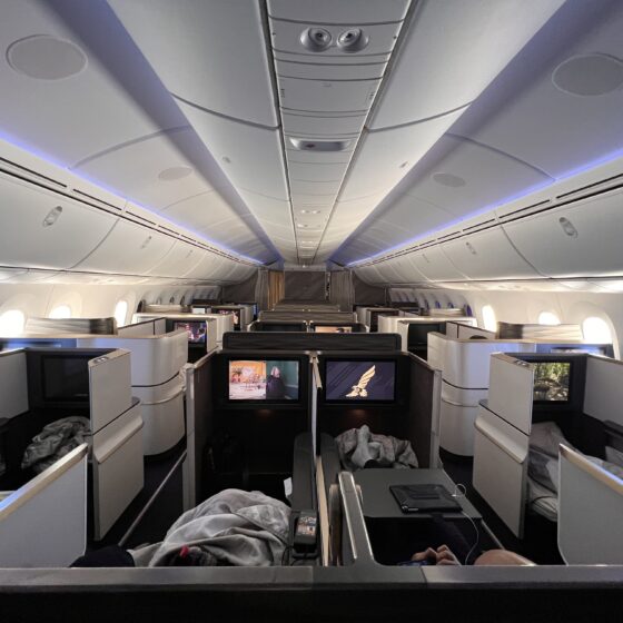 Gulf Air Falcon Gold Business Class cabin