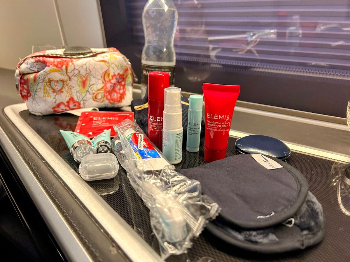 British Airways new First class Suite B777-300 - Amenity kit contents