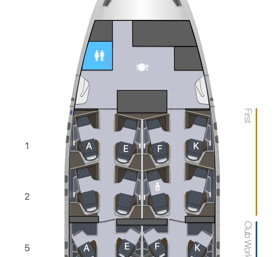 British Airways new First class Suite B777-300 - Seat Map