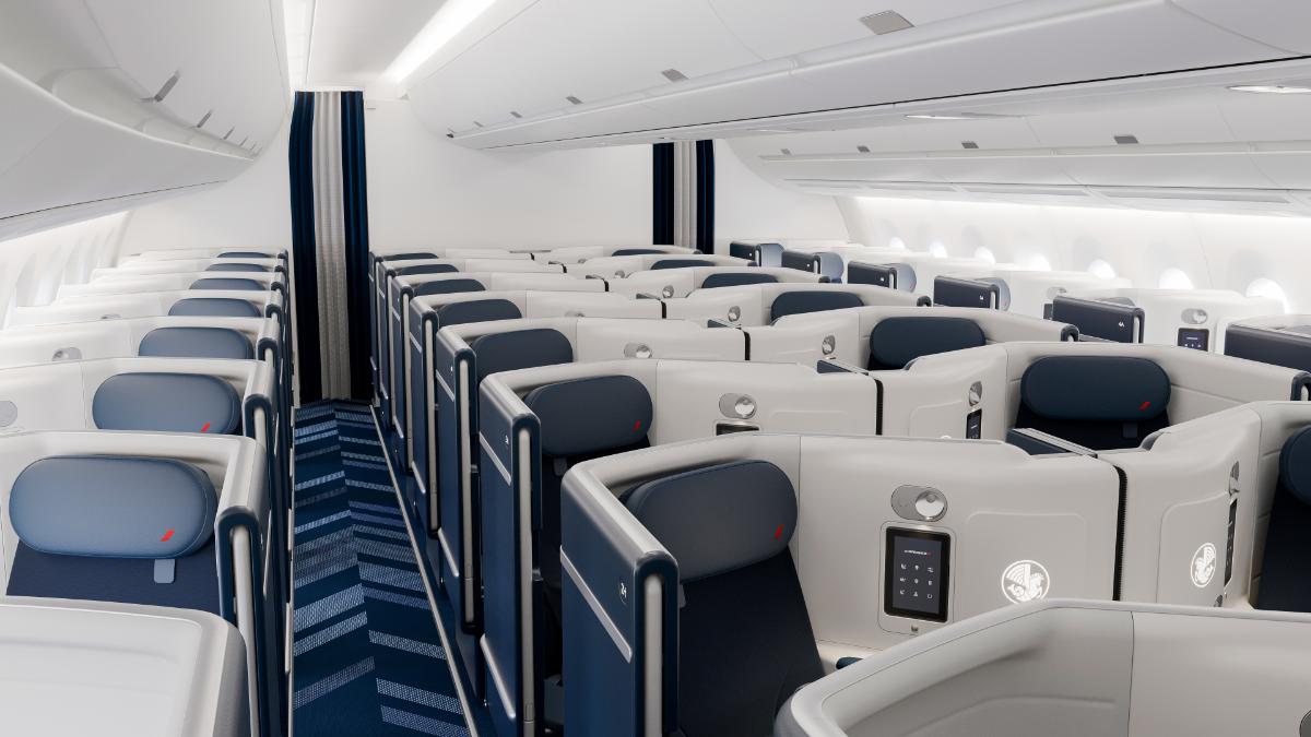 Air France - New A350 business class cabin