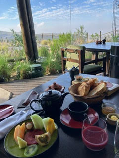 Alila Jabal Akhdar Hotel, Oman - Breakfast with a view