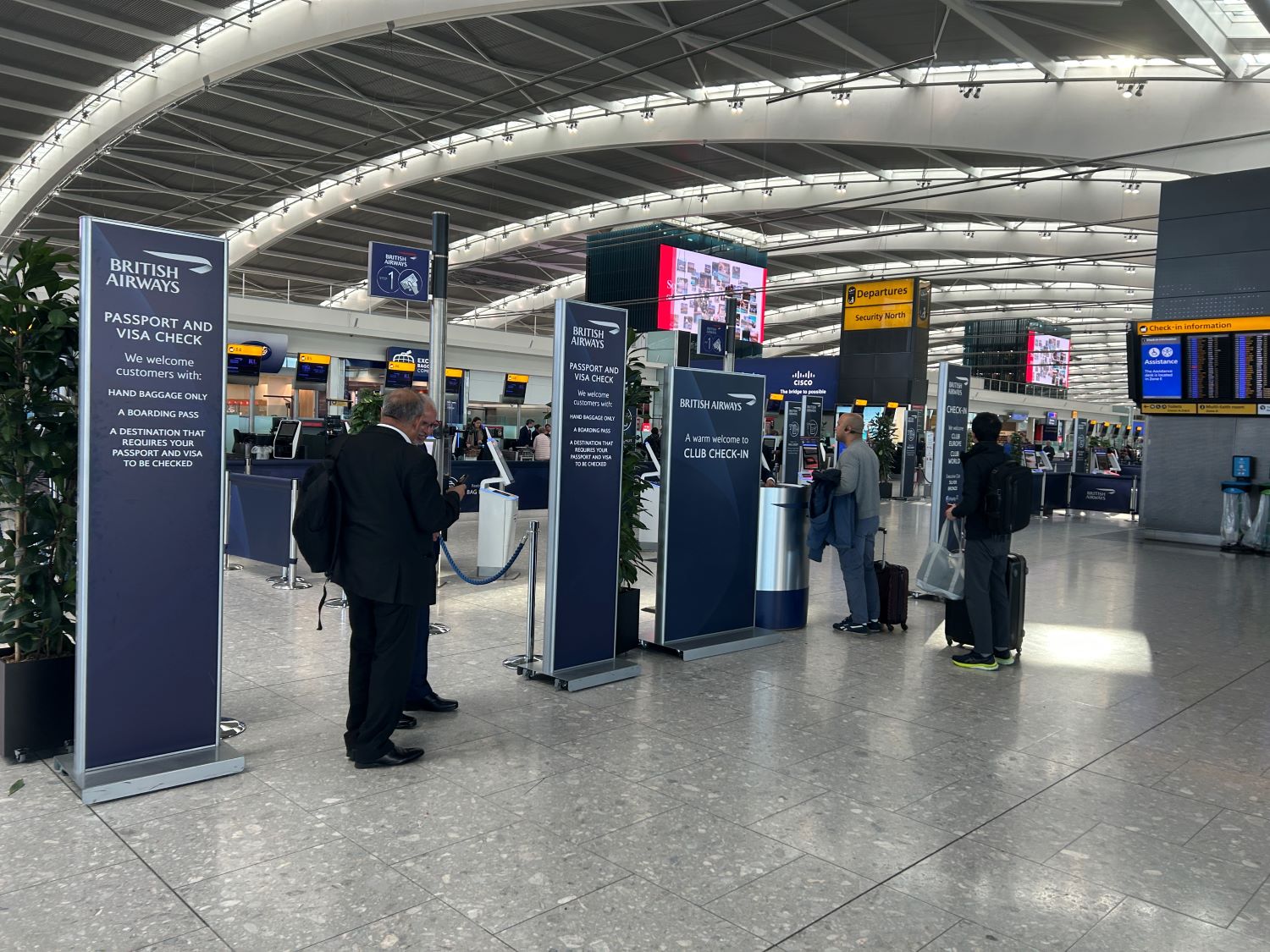 BA Heathrow - New BA First lounge refurb , New Club Check-in 2