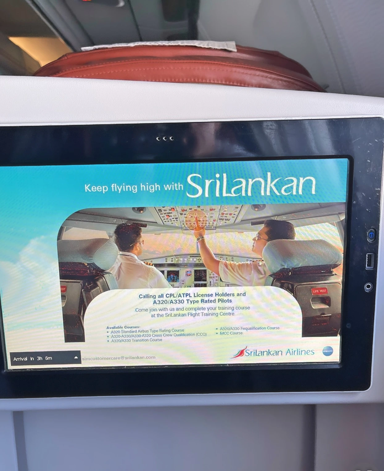 Jakarta – Colombo – Abu Dhabi. Sri Lankan Airlines Business Class.