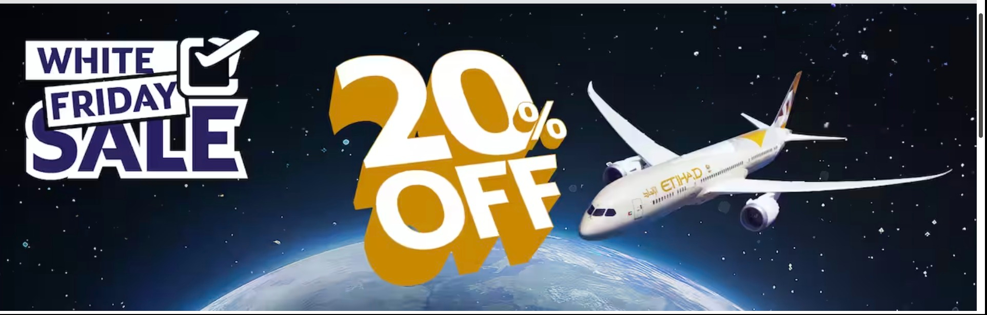 BLACK FRIDAY Etihad sale from £1554 business class Turning left for less