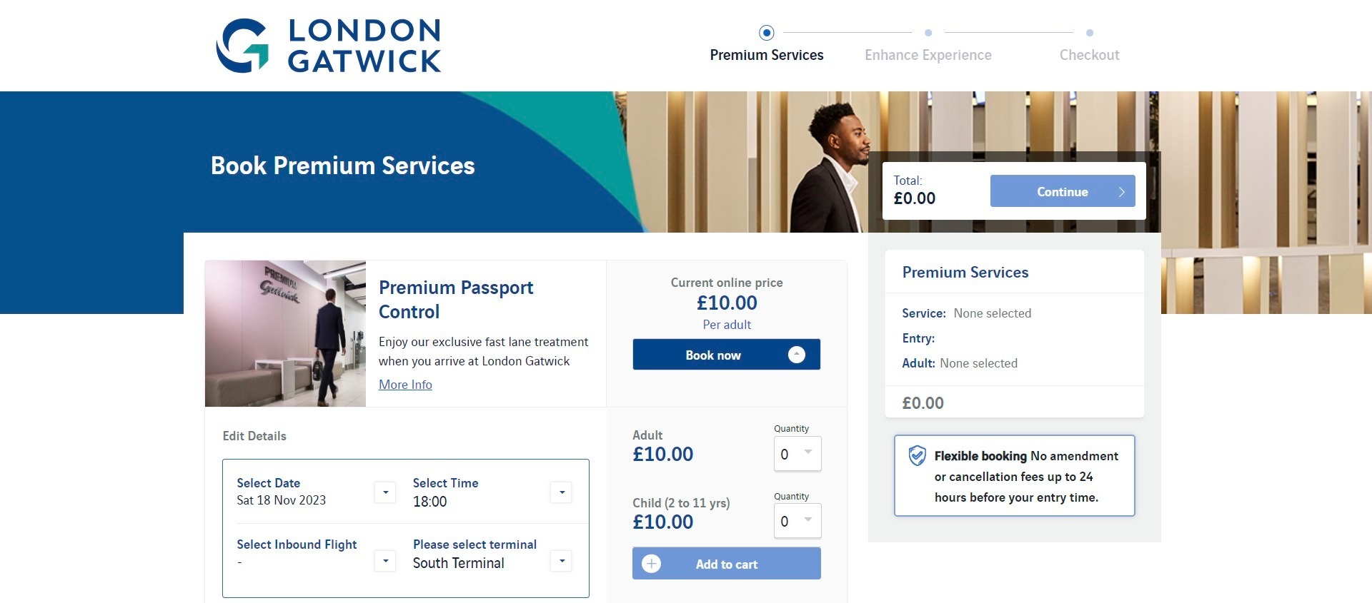 Gatwick Premium Passport Control - London Gatwick