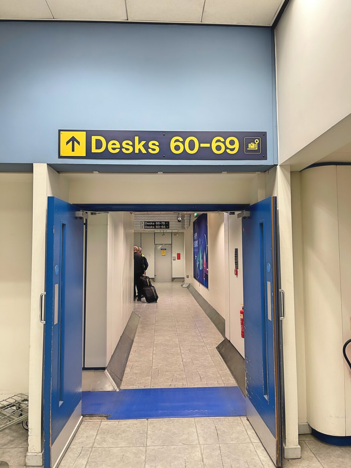 Manchester airport check in Desks 60-69