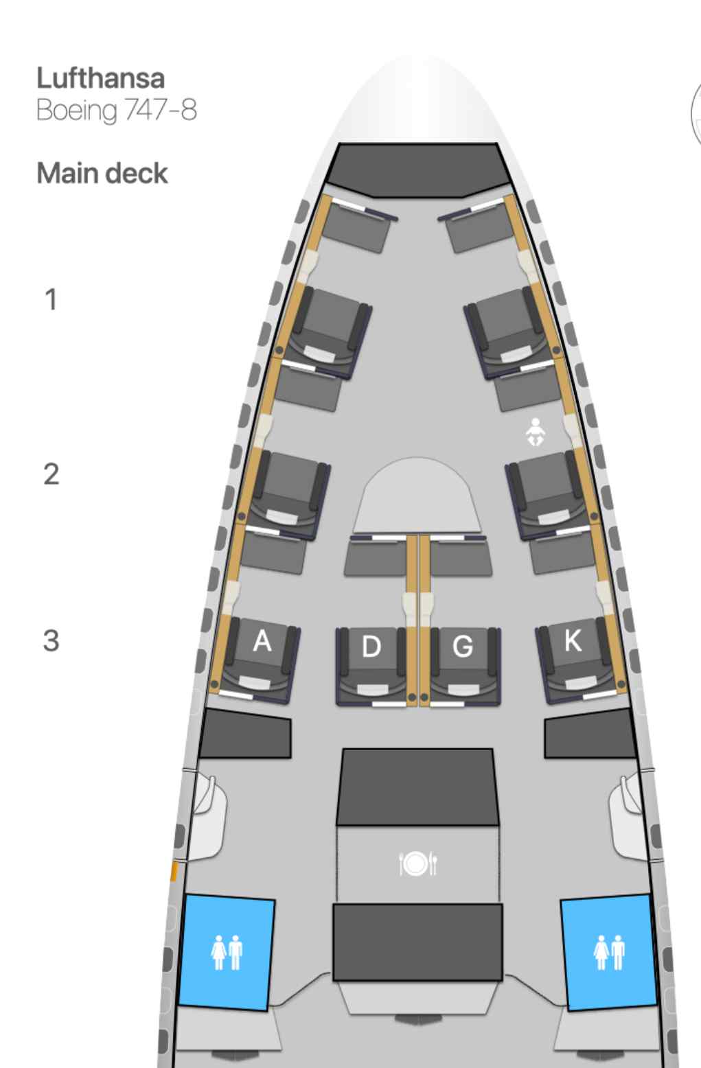 Lufthansa First Class Seat Map